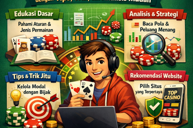 Pelajari casino online melalui tips, trik, rekomendasi, dan analisis sederhana yang mudah dipahami. Panduan edukatif untuk memahami permainan secara lebih bijak.